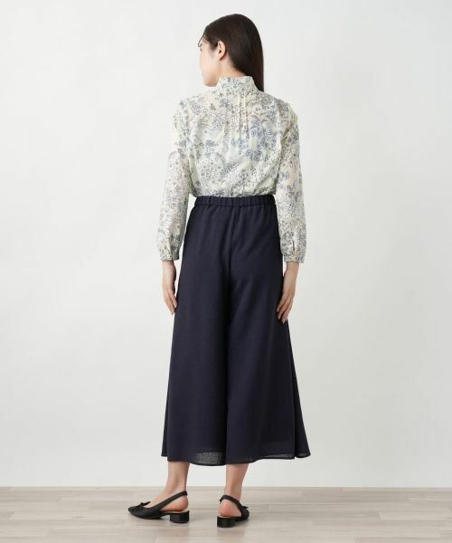 新品【Leilian レリアン】ツイード ガウチョパンツ ワイドパンツ 17＋ ストライプワイドパンツ|レリアン | レリアン公式オンラインストア