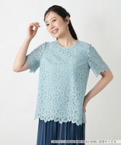 レリアン　トップス 刺繍クルーネックカットソー【Leilian WHITE LABEL】|レリアン