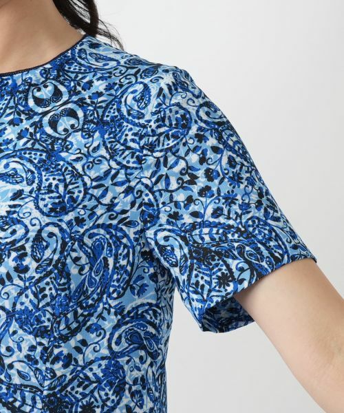 Leilian / レリアン ドレス | ペイズリーキーネックワンピース | 詳細13