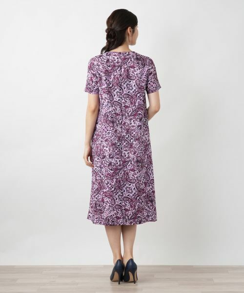 Leilian / レリアン ドレス | ペイズリーキーネックワンピース | 詳細3