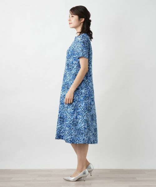 Leilian / レリアン ドレス | ペイズリーキーネックワンピース | 詳細5