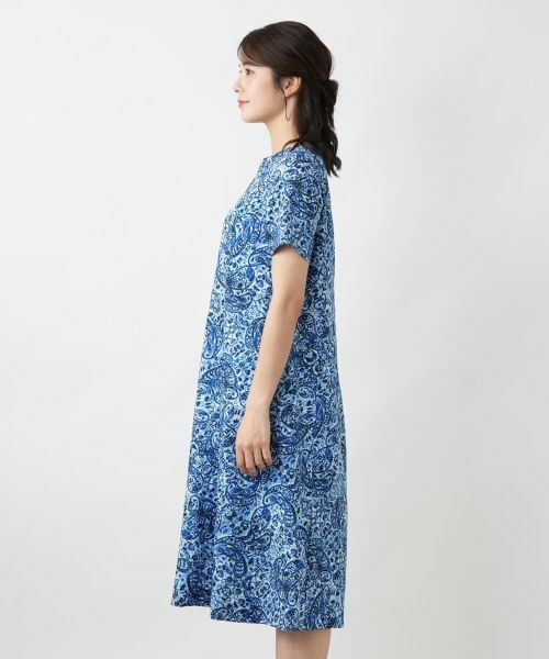 Leilian / レリアン ドレス | ペイズリーキーネックワンピース | 詳細8