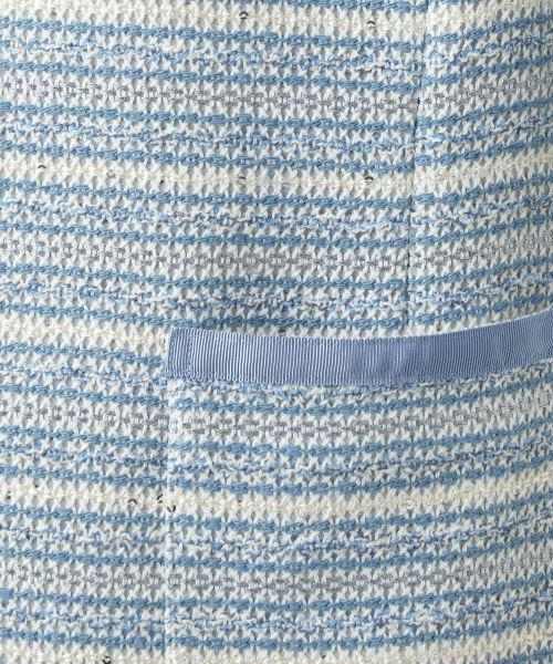 Leilian / レリアン テーラードジャケット | ノーカラーニットジャケット | 詳細12