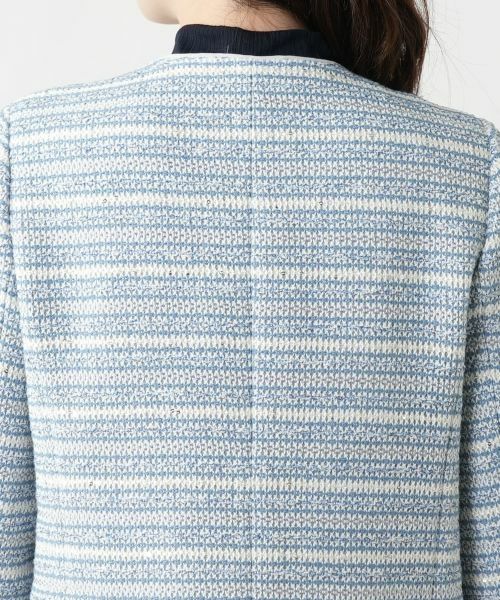 Leilian / レリアン テーラードジャケット | ノーカラーニットジャケット | 詳細8