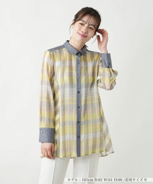 Leilian / レリアン シャツ・ブラウス | 洗える羽織ブラウス | 詳細1