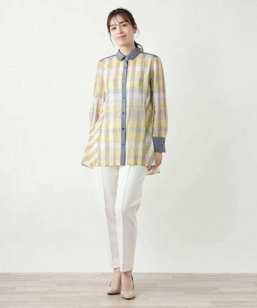 Leilian / レリアン シャツ・ブラウス | 洗える羽織ブラウス | 詳細2