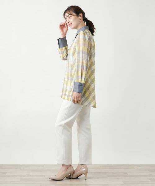 Leilian / レリアン シャツ・ブラウス | 洗える羽織ブラウス | 詳細3