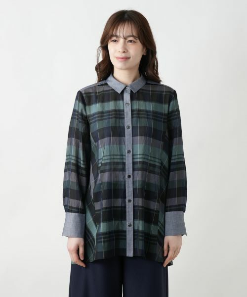 Leilian / レリアン シャツ・ブラウス | 洗える羽織ブラウス | 詳細8