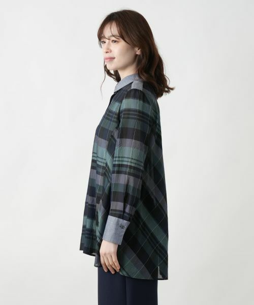 Leilian / レリアン シャツ・ブラウス | 洗える羽織ブラウス | 詳細9