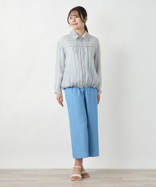 Leilian / レリアン テーラードジャケット | ストライプジップブルゾン | 詳細4