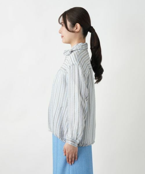 Leilian / レリアン テーラードジャケット | ストライプジップブルゾン | 詳細6