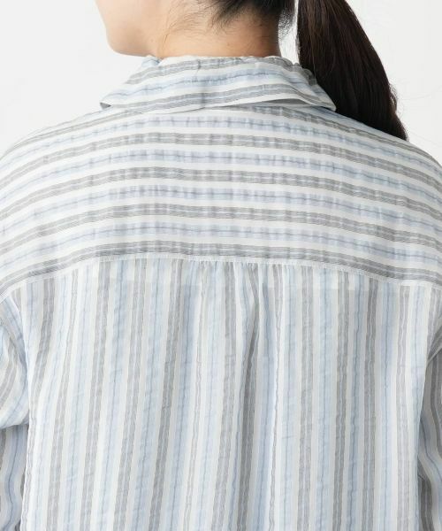 Leilian / レリアン テーラードジャケット | ストライプジップブルゾン | 詳細9