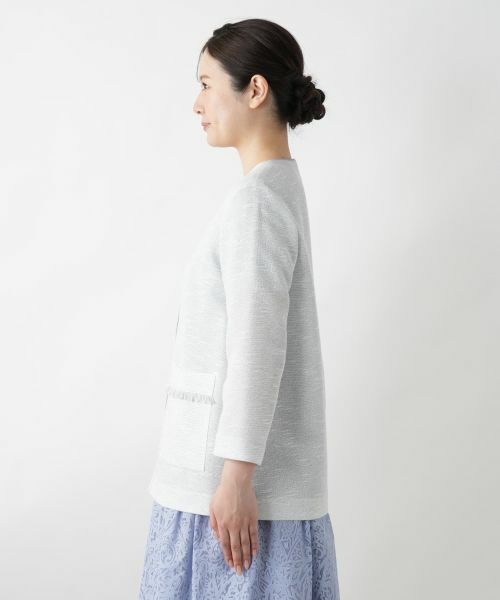 Leilian / レリアン テーラードジャケット | ノーカラージャケット【セレモニー】 | 詳細5