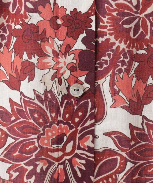 Leilian / レリアン シャツ・ブラウス | フラワー柄バンドカラーブラウス | 詳細13