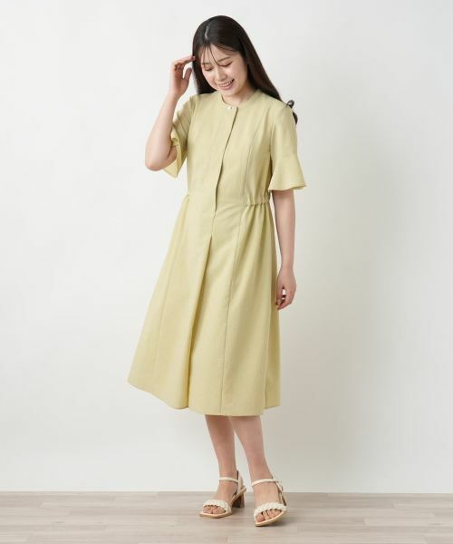【専用】Leilian レリアン ワンピース ジャガード 幾何学 size9 プリントフレアワンピース【Leilian WHITE LABEL】|レリアン