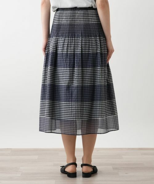 Leilian / レリアン ミニ・ひざ丈スカート | チェックフレアスカート【Leilian WHITE LABEL】 | 詳細9