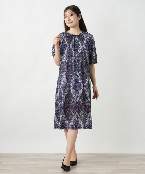 Leilian / レリアン ドレス | プリントフレアワンピース【Leilian WHITE LABEL】 | 詳細1