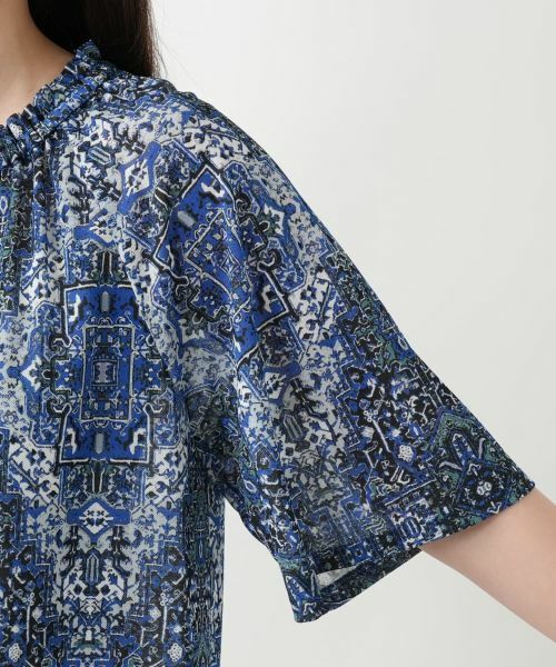 Leilian / レリアン ドレス | プリントフレアワンピース【Leilian WHITE LABEL】 | 詳細13