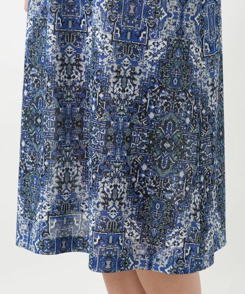 Leilian / レリアン ドレス | プリントフレアワンピース【Leilian WHITE LABEL】 | 詳細14