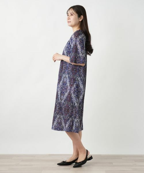 Leilian / レリアン ドレス | プリントフレアワンピース【Leilian WHITE LABEL】 | 詳細2