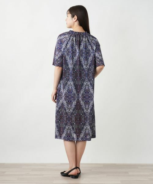 Leilian / レリアン ドレス | プリントフレアワンピース【Leilian WHITE LABEL】 | 詳細3