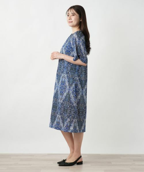 Leilian / レリアン ドレス | プリントフレアワンピース【Leilian WHITE LABEL】 | 詳細5