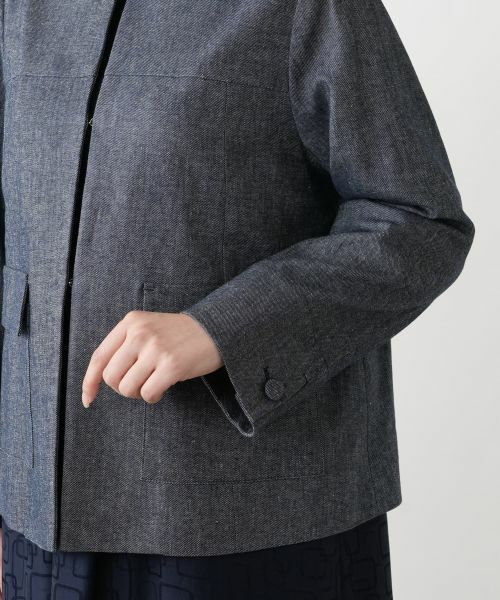 Leilian / レリアン テーラードジャケット | ノーカラージャケット【Leilian WHITE LABEL】 | 詳細10