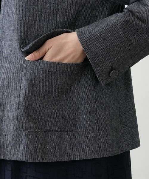 Leilian / レリアン テーラードジャケット | ノーカラージャケット【Leilian WHITE LABEL】 | 詳細11