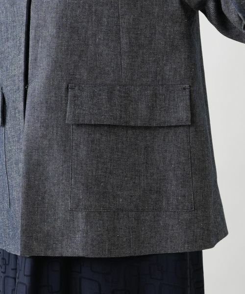 Leilian / レリアン テーラードジャケット | ノーカラージャケット【Leilian WHITE LABEL】 | 詳細12