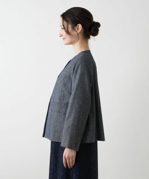 Leilian / レリアン テーラードジャケット | ノーカラージャケット【Leilian WHITE LABEL】 | 詳細5