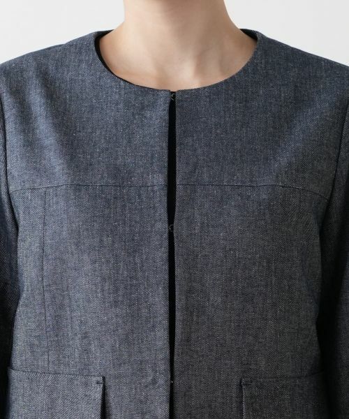 Leilian / レリアン テーラードジャケット | ノーカラージャケット【Leilian WHITE LABEL】 | 詳細7
