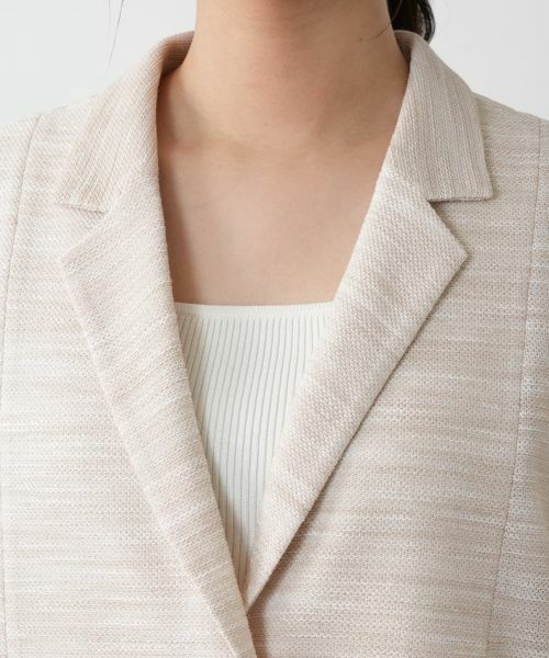 セール】 七分袖ジャケット【Leilian WHITE LABEL