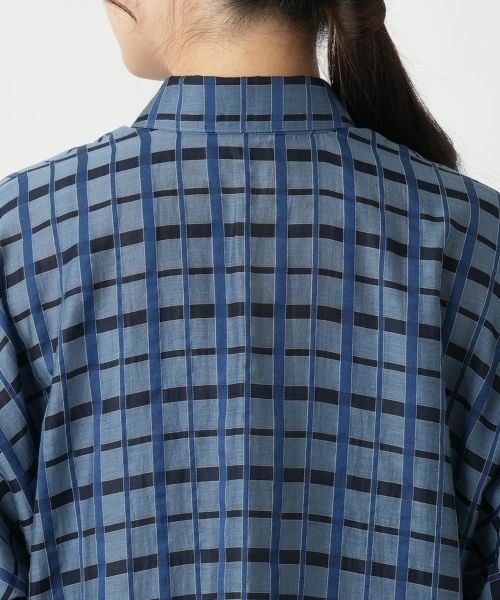 Leilian / レリアン シャツ・ブラウス | 格子柄ロングブラウス【Leilian WHITE LABEL】 | 詳細8