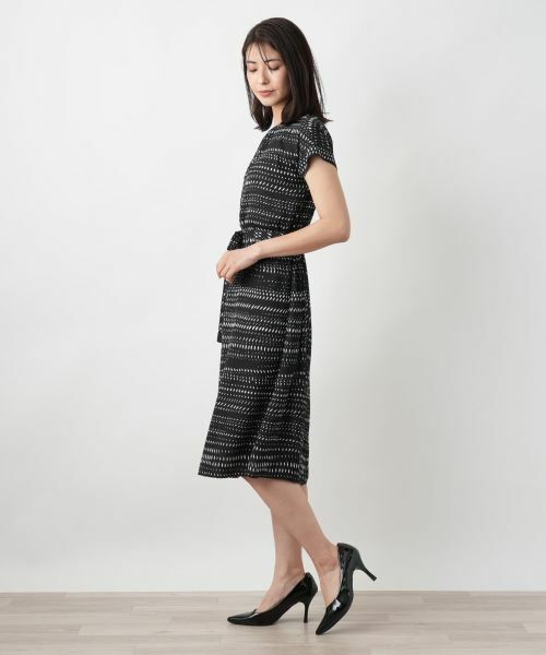 Leilian / レリアン ドレス | プリントフレアワンピース【Leilian WHITE LABEL】 | 詳細2