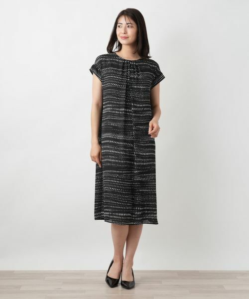 Leilian / レリアン ドレス | プリントフレアワンピース【Leilian WHITE LABEL】 | 詳細4