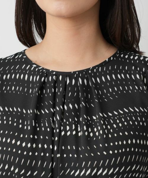 Leilian / レリアン ドレス | プリントフレアワンピース【Leilian WHITE LABEL】 | 詳細8