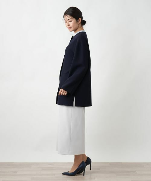 Leilian / レリアン その他アウター | ノーカラーコート【Leilian WHITE LABEL】 | 詳細2