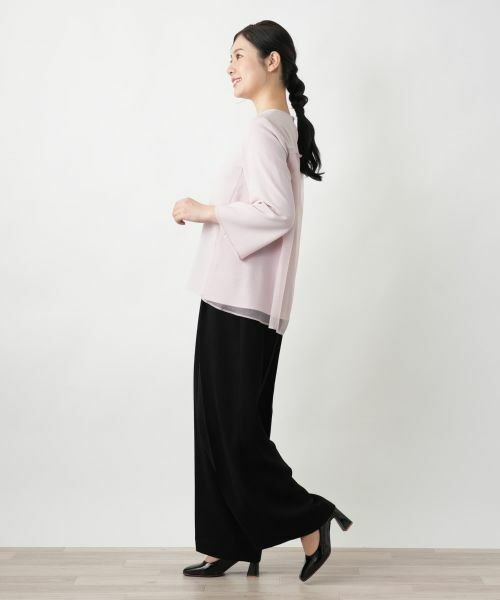 Leilian / レリアン シャツ・ブラウス | 【店舗人気】チュール切替ブラウス | 詳細2