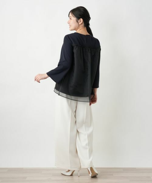 Leilian / レリアン シャツ・ブラウス | 【店舗人気】チュール切替ブラウス | 詳細6