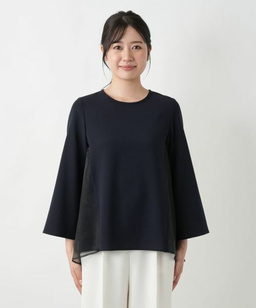 Leilian / レリアン シャツ・ブラウス | 【店舗人気】チュール切替ブラウス | 詳細7