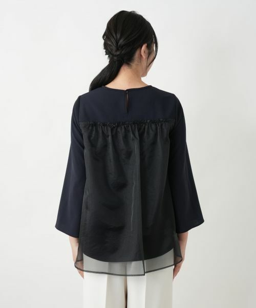 Leilian / レリアン シャツ・ブラウス | 【店舗人気】チュール切替ブラウス | 詳細9