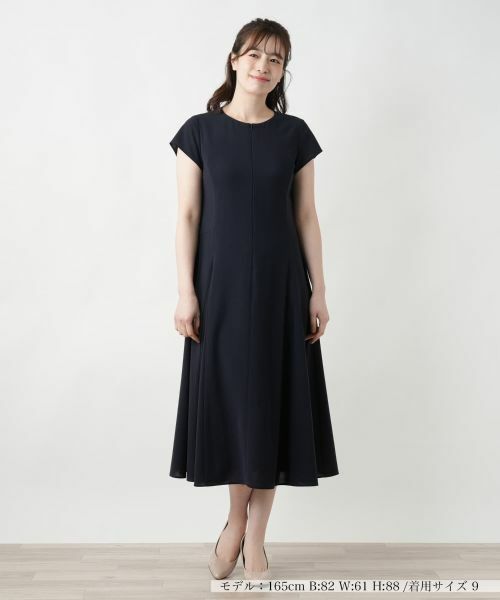 Leilian / レリアン ドレス | 【店舗人気】フレアワンピース(ネイビー)