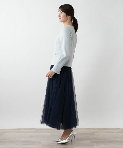 美品✨レリアン 24SS 洗えるテーラードブレザー モカ 17+ 大きいサイズ ノーカラージャケット | Leilian plus house (Women/大きい