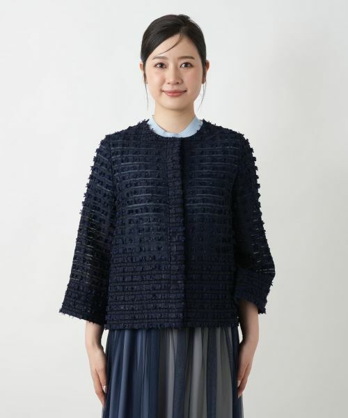 Leilian / レリアン テーラードジャケット | 【店舗人気】ノーカラージャケット | 詳細7