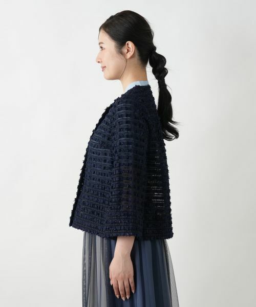 Leilian / レリアン テーラードジャケット | 【店舗人気】ノーカラージャケット | 詳細8