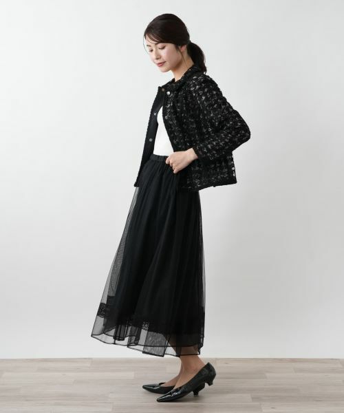 Leilian / レリアン ミニ・ひざ丈スカート | 【店舗人気】ロングチュールスカート | 詳細2
