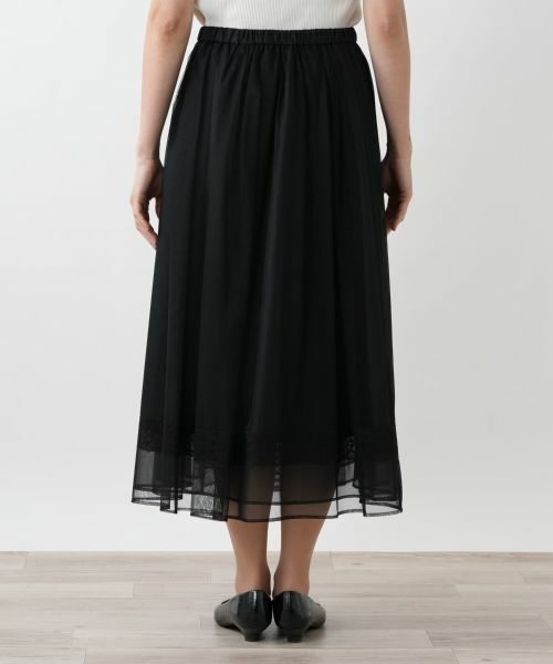 Leilian / レリアン ミニ・ひざ丈スカート | 【店舗人気】ロングチュールスカート | 詳細6