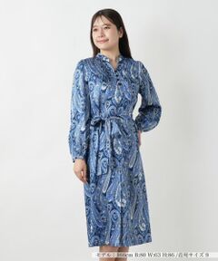 Leilian / レリアン ドレス | ペイズリーシャツワンピース【ROCHAS Premiere】【RATTI】
