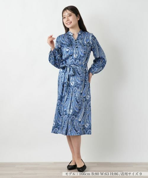 Leilian / レリアン ドレス | ペイズリーシャツワンピース【ROCHAS Premiere】【RATTI】 | 詳細1