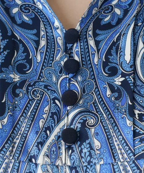 Leilian / レリアン ドレス | ペイズリーシャツワンピース【ROCHAS Premiere】【RATTI】 | 詳細10